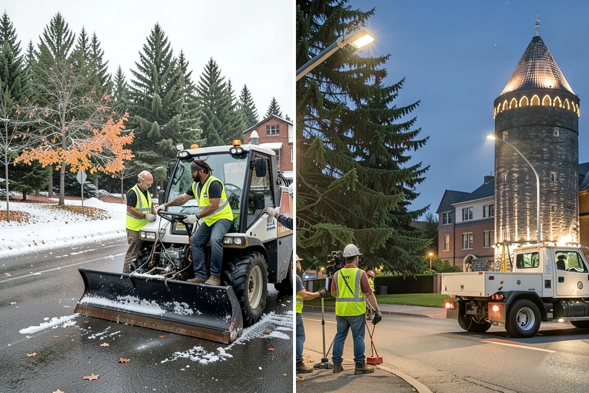 Parking Lot Cleaning in Hunts Point, King County, WA - Survey lot size, surface type, and staining with staff