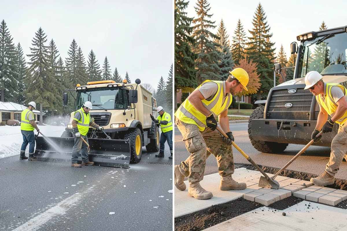 Parking Lot Cleaning in Issaquah, King County, WA - Survey lot size, surface type, and staining with staff