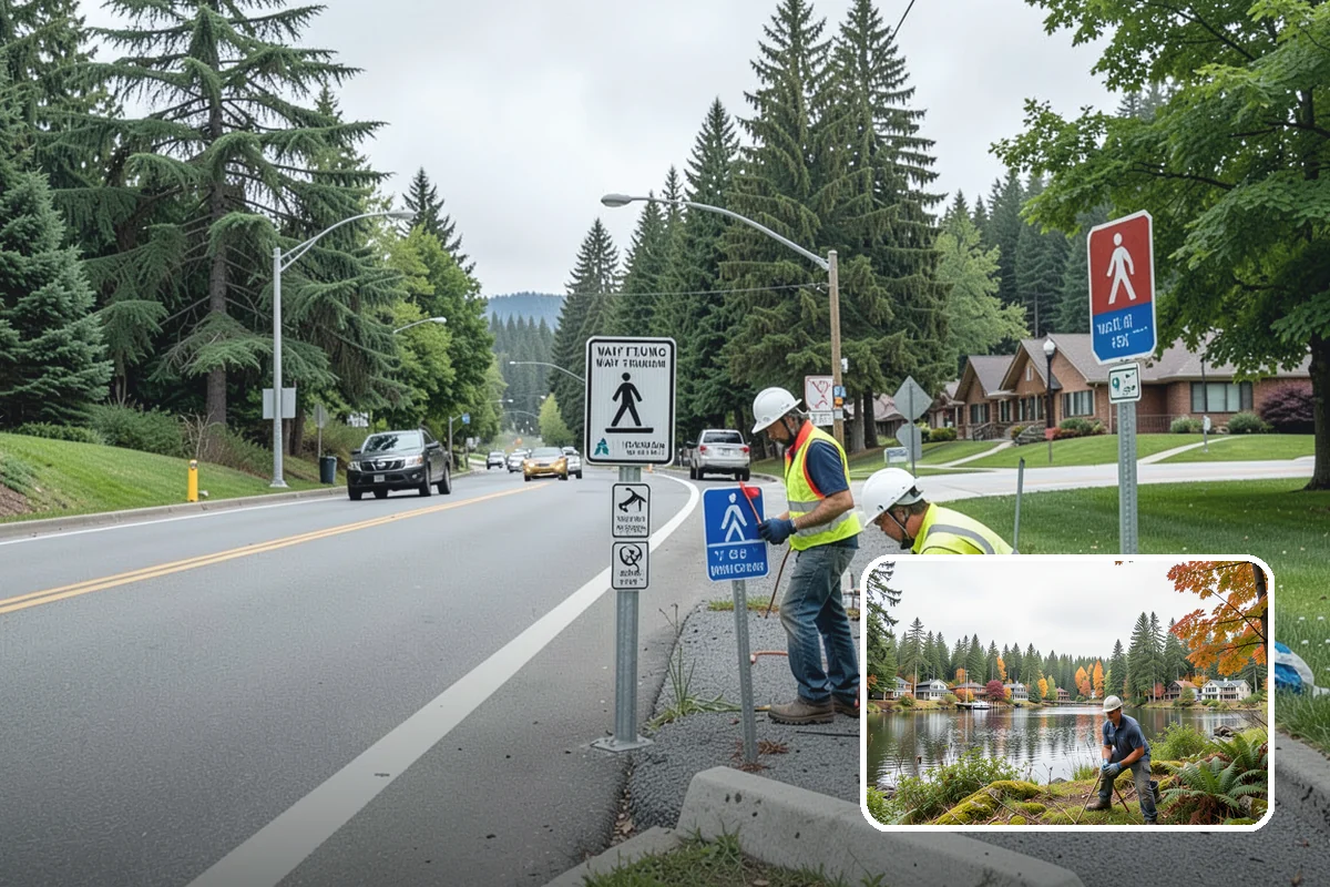 Parking Lot Cleaning in La Conner, Skagit County, WA - Removes oil, gum, and grime that stain lot surfaces