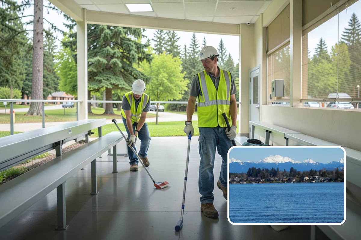 Parking Lot Cleaning in Lake Stevens, Snohomish County, WA - Removes oil, gum, and grime that stain lot surfaces