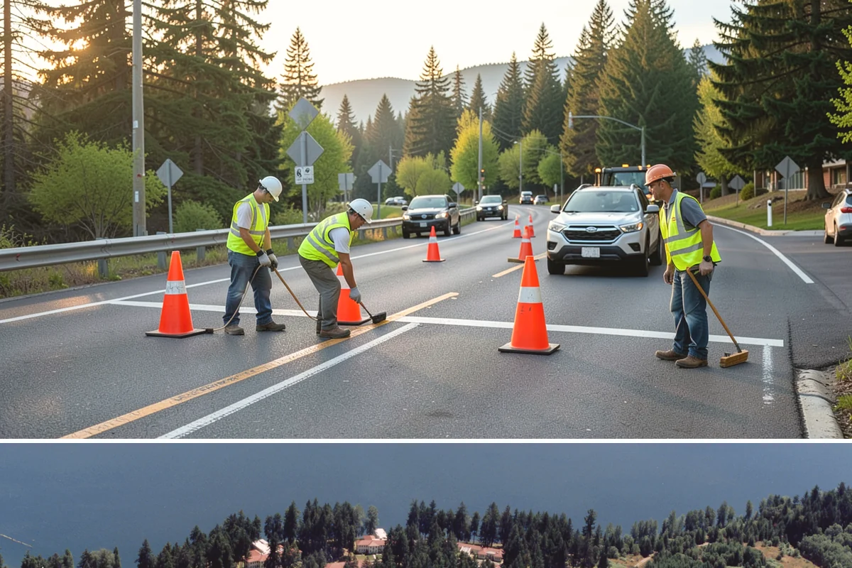 Parking Lot Cleaning in Lakewood, Pierce County, WA - Parking-lot cleaning is best scheduled in dry spring and summer months when surfaces dry quickly and closures can be kept short.