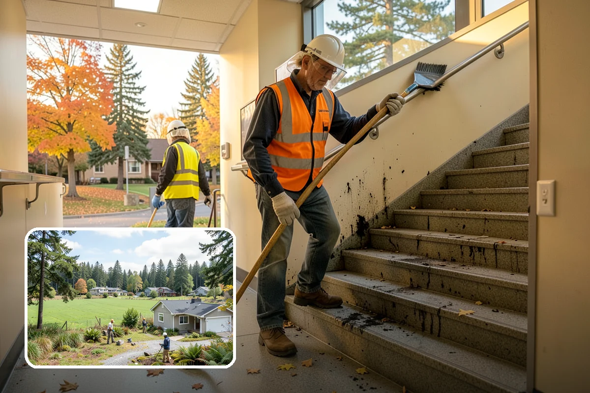 Parking Lot Cleaning in Lyman, Skagit County, WA - Removes oil, gum, and grime that stain lot surfaces