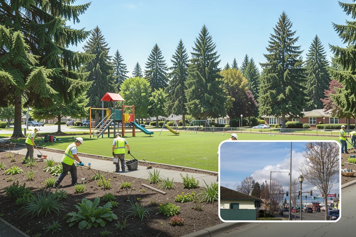Parking Lot Cleaning in Marysville, Snohomish County, WA - Removes oil, gum, and grime that stain lot surfaces