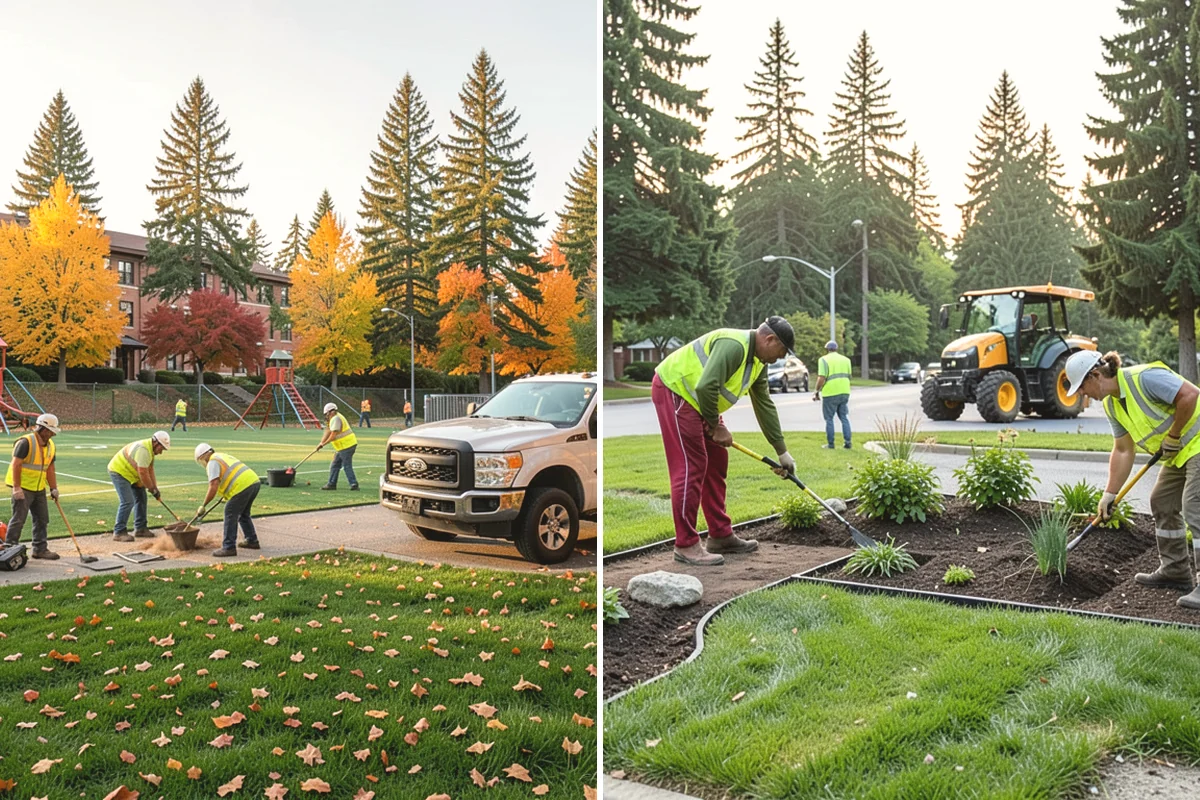 Parking Lot Cleaning in Mukilteo, Snohomish County, WA - Survey lot size, surface type, and staining with staff