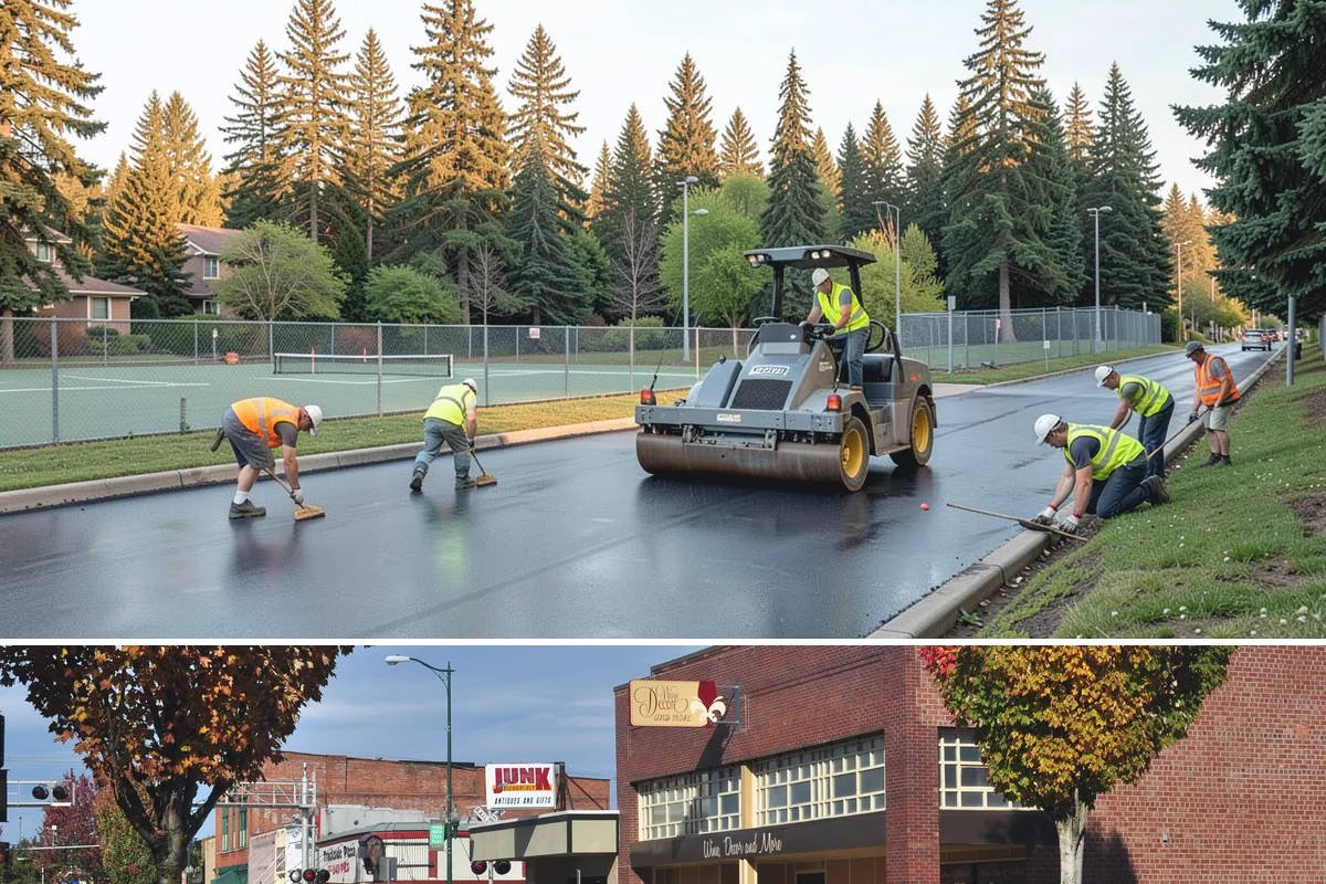 Parking Lot Cleaning in Puyallup, Pierce County, WA - Parking-lot cleaning is best scheduled in dry spring and summer months when surfaces dry quickly and closures can be kept short.