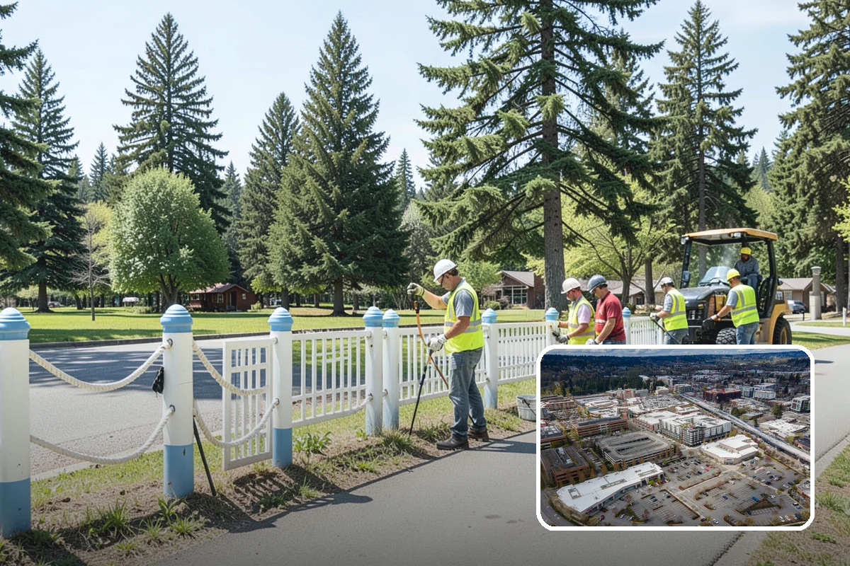 Parking Lot Cleaning in Redmond, King County, WA - Removes oil, gum, and grime that stain lot surfaces