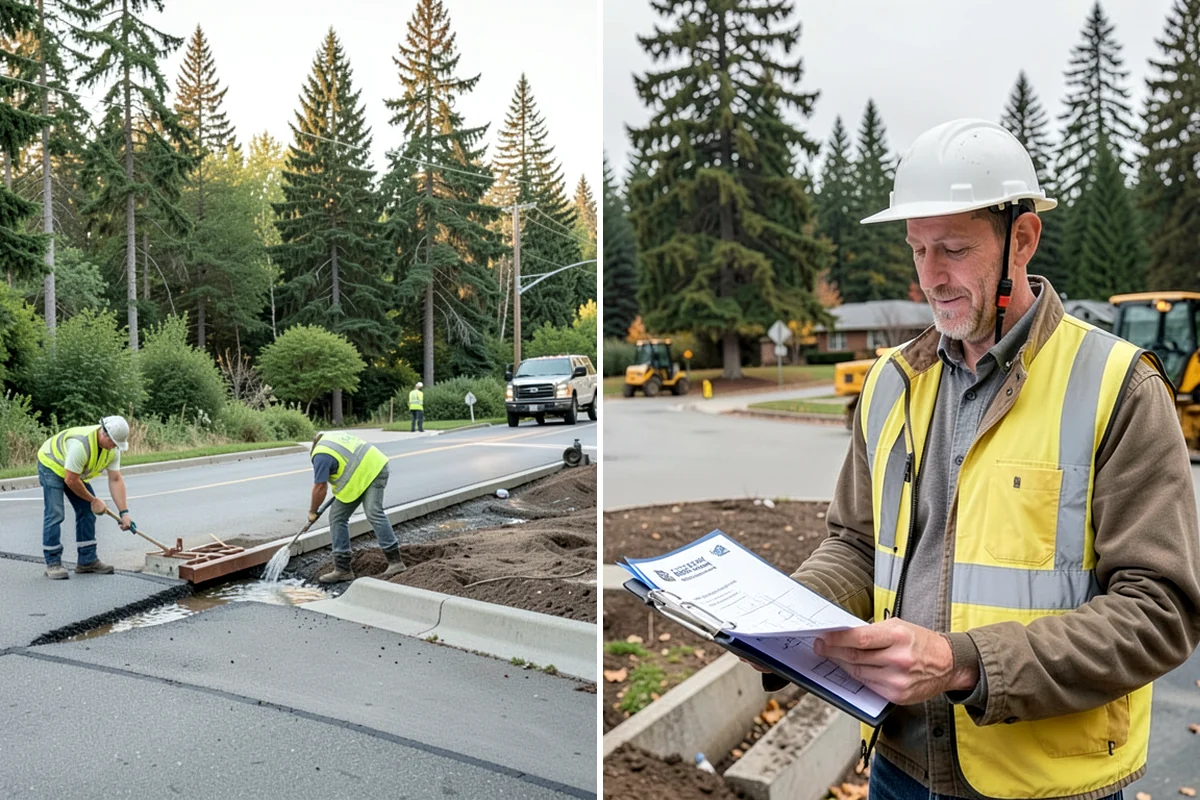 Parking Lot Cleaning in SeaTac, King County, WA - Survey lot size, surface type, and staining with staff