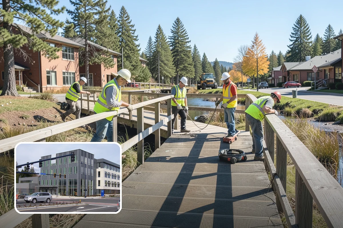 Parking Lot Cleaning in Shoreline, King County, WA - Removes oil, gum, and grime that stain lot surfaces