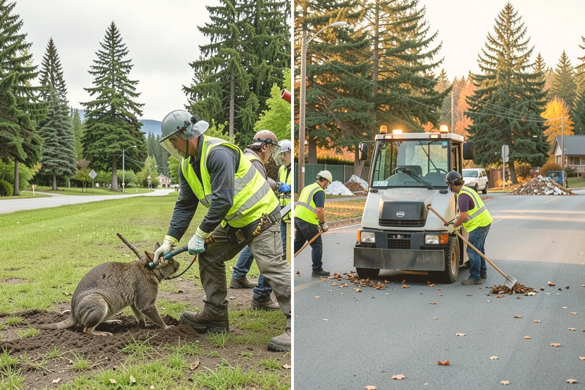 Parking Lot Cleaning in Snohomish, Snohomish County, WA - Survey lot size, surface type, and staining with staff