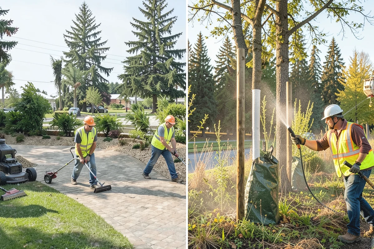 Parking Lot Cleaning in South Prairie, Pierce County, WA - Survey lot size, surface type, and staining with staff