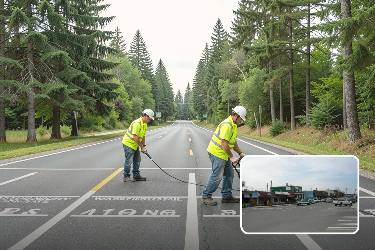 Parking Lot Cleaning in Stanwood, Snohomish County, WA - Removes oil, gum, and grime that stain lot surfaces