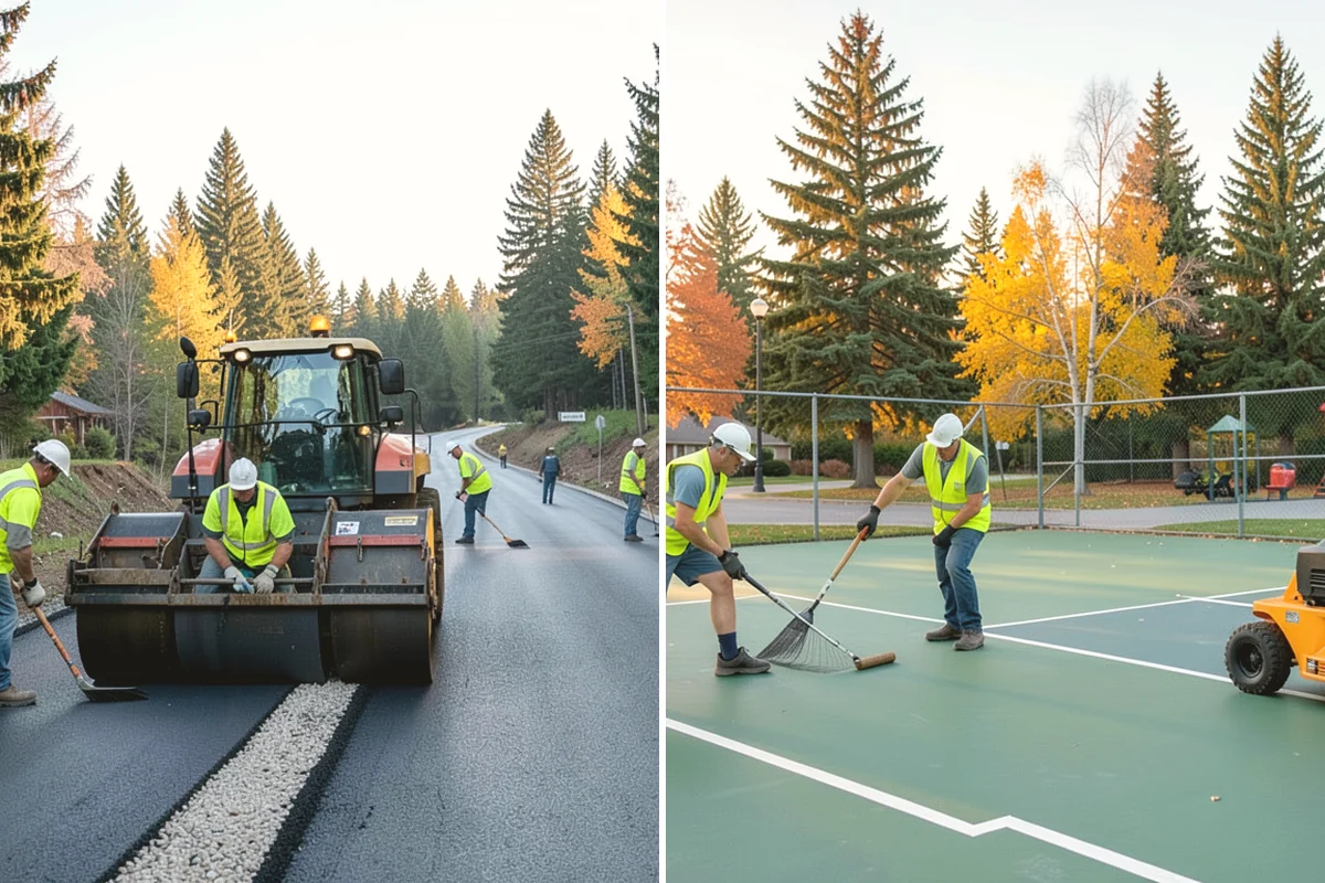 Parking Lot Cleaning in Tukwila, King County, WA - Survey lot size, surface type, and staining with staff