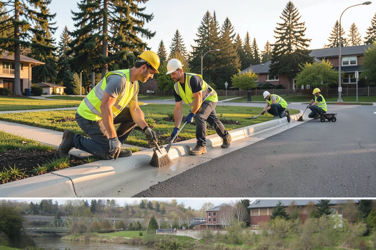 Parking Lot Cleaning in Tukwila, King County, WA - Parking-lot cleaning is best scheduled in dry spring and summer months when surfaces dry quickly and closures can be kept short.