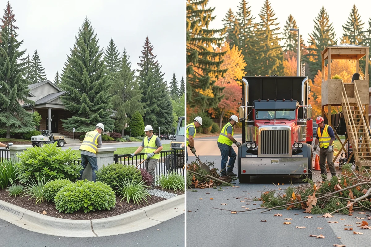 Parking Lot Cleaning in University Place, Pierce County, WA - Survey lot size, surface type, and staining with staff