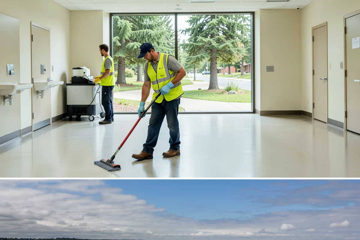 Parking Lot Cleaning in University Place, Pierce County, WA - Parking-lot cleaning is best scheduled in dry spring and summer months when surfaces dry quickly and closures can be kept short.