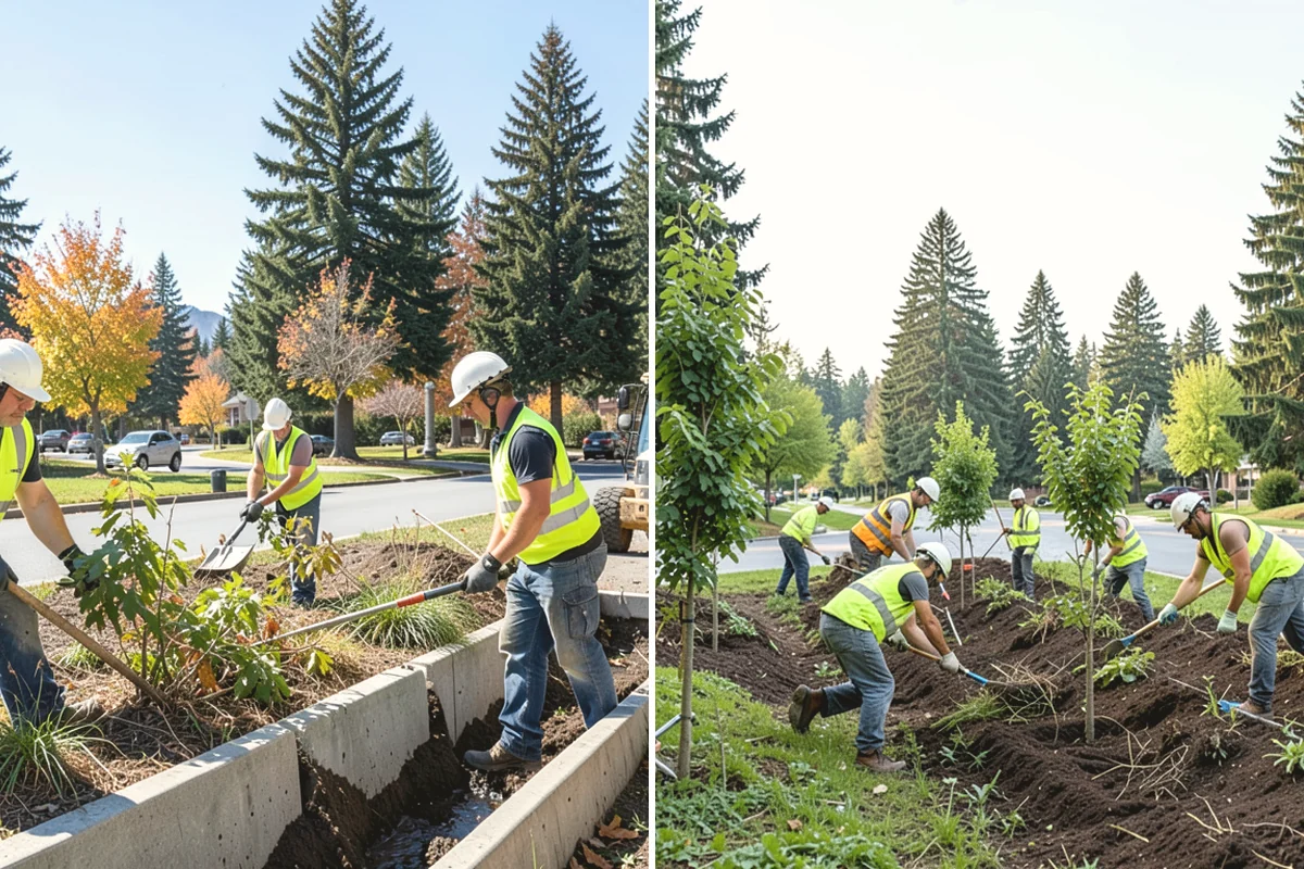 Parking Lot Cleaning in Yarrow Point, King County, WA - Survey lot size, surface type, and staining with staff