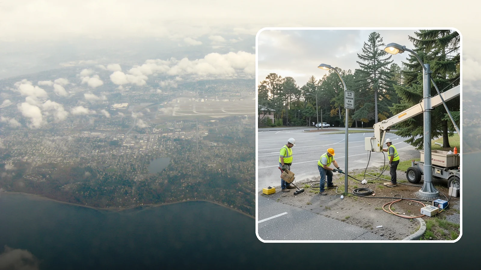 Parking Lot Lighting in Burien, King County, WA - Maintenance and repair of pole-mounted parking lot lighting at public facilities and transit sites.