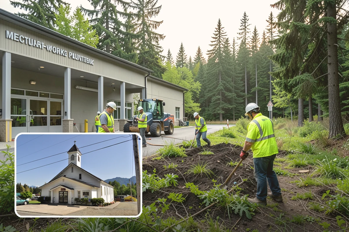 Parking Lot Lighting in Concrete, Skagit County, WA - Improves safety and crime deterrence in public lots