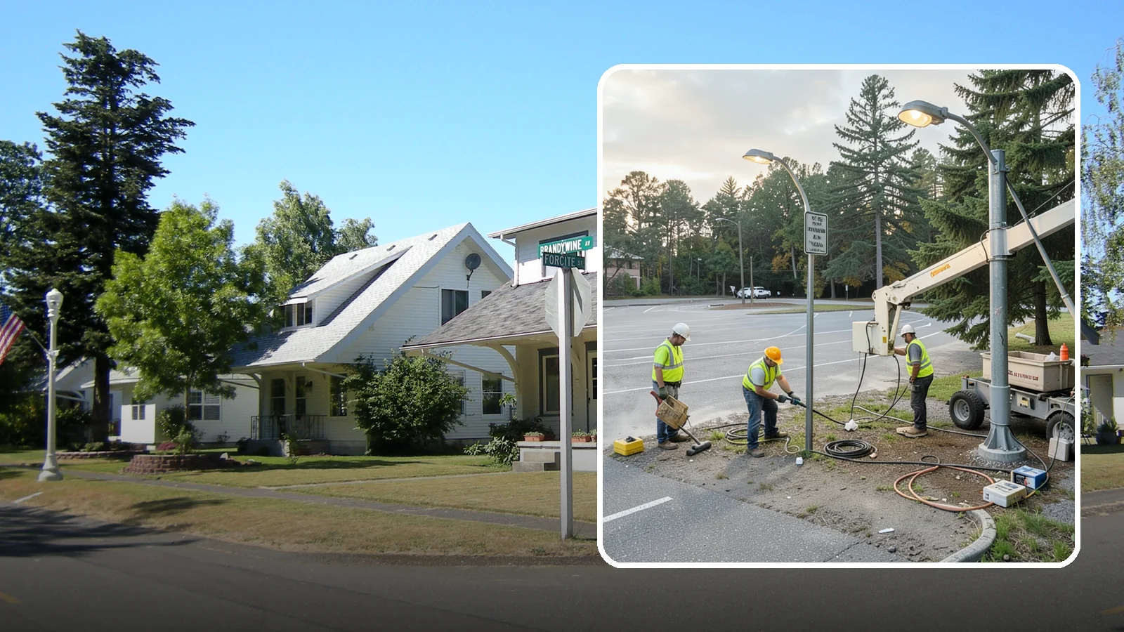 Parking Lot Lighting in DuPont, Pierce County, WA - Maintenance and repair of pole-mounted parking lot lighting at public facilities and transit sites.