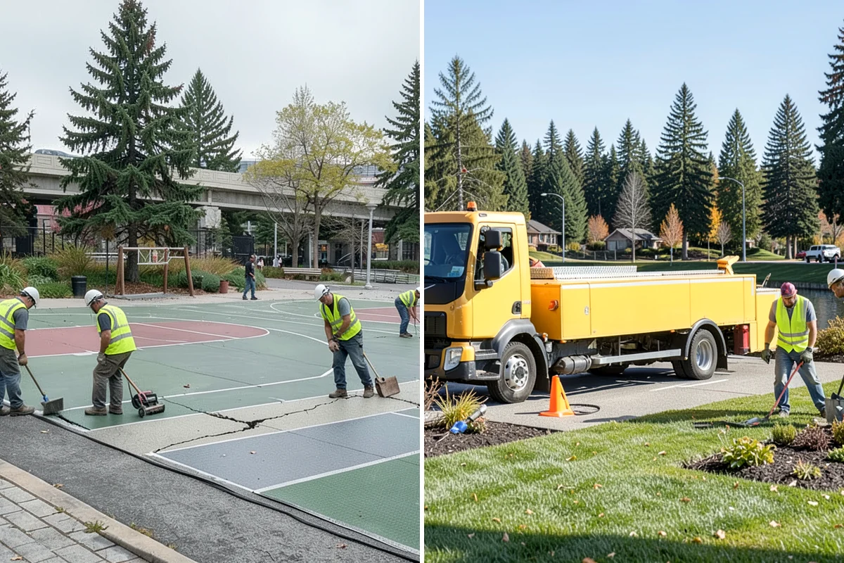 Parking Lot Lighting in Enumclaw, King County, WA - Assess pole fixtures, photocells, timers, and coverage