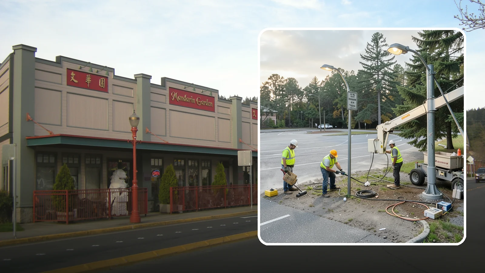 Parking Lot Lighting in Issaquah, King County, WA - Maintenance and repair of pole-mounted parking lot lighting at public facilities and transit sites.
