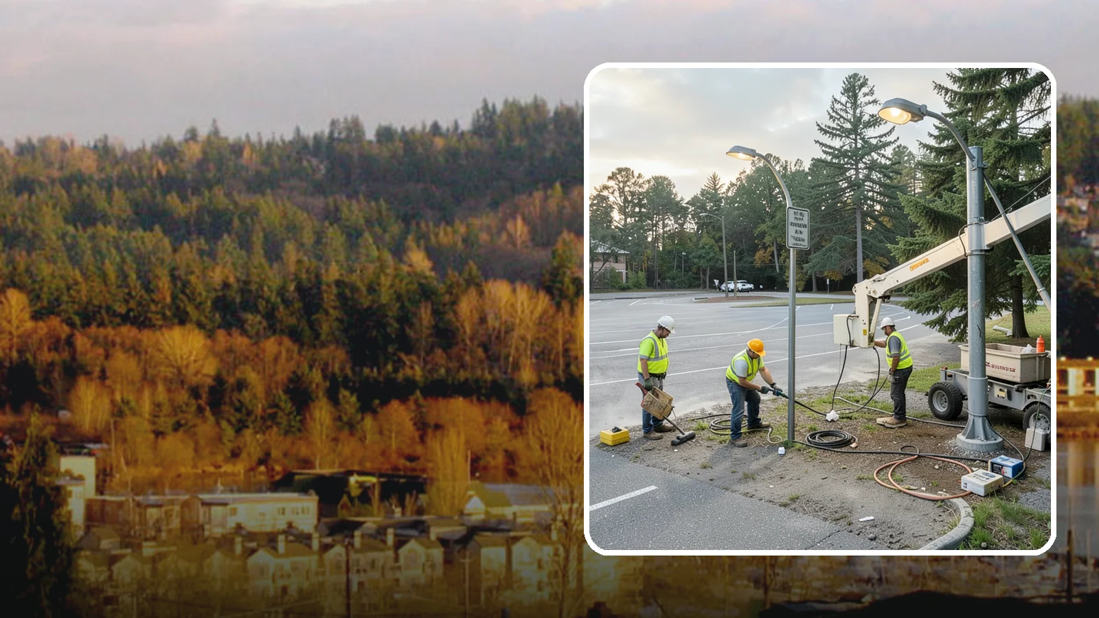 Parking Lot Lighting in Kenmore, King County, WA - Maintenance and repair of pole-mounted parking lot lighting at public facilities and transit sites.