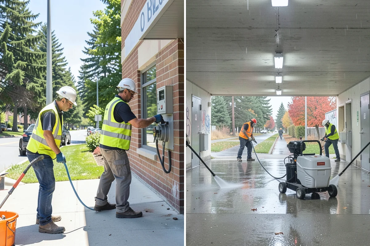 Parking Lot Lighting in Marysville, Snohomish County, WA - Assess pole fixtures, photocells, timers, and coverage