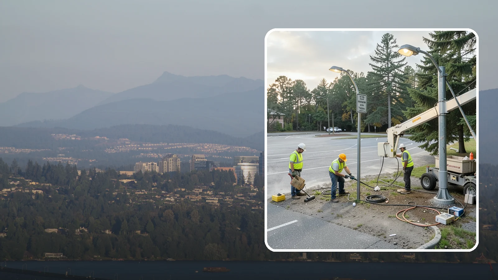 Parking Lot Lighting in Medina, King County, WA - Maintenance and repair of pole-mounted parking lot lighting at public facilities and transit sites.