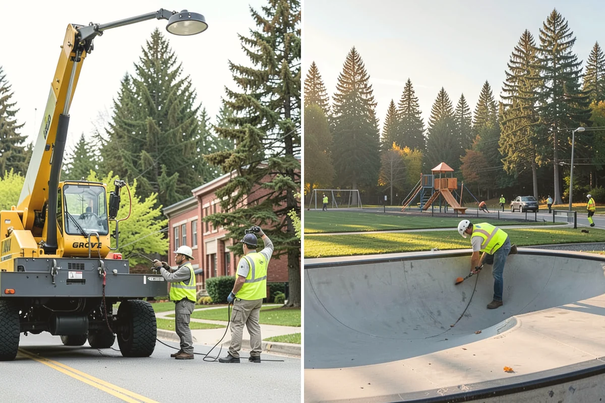 Parking Lot Lighting in Mountlake Terrace, Snohomish County, WA - Assess pole fixtures, photocells, timers, and coverage