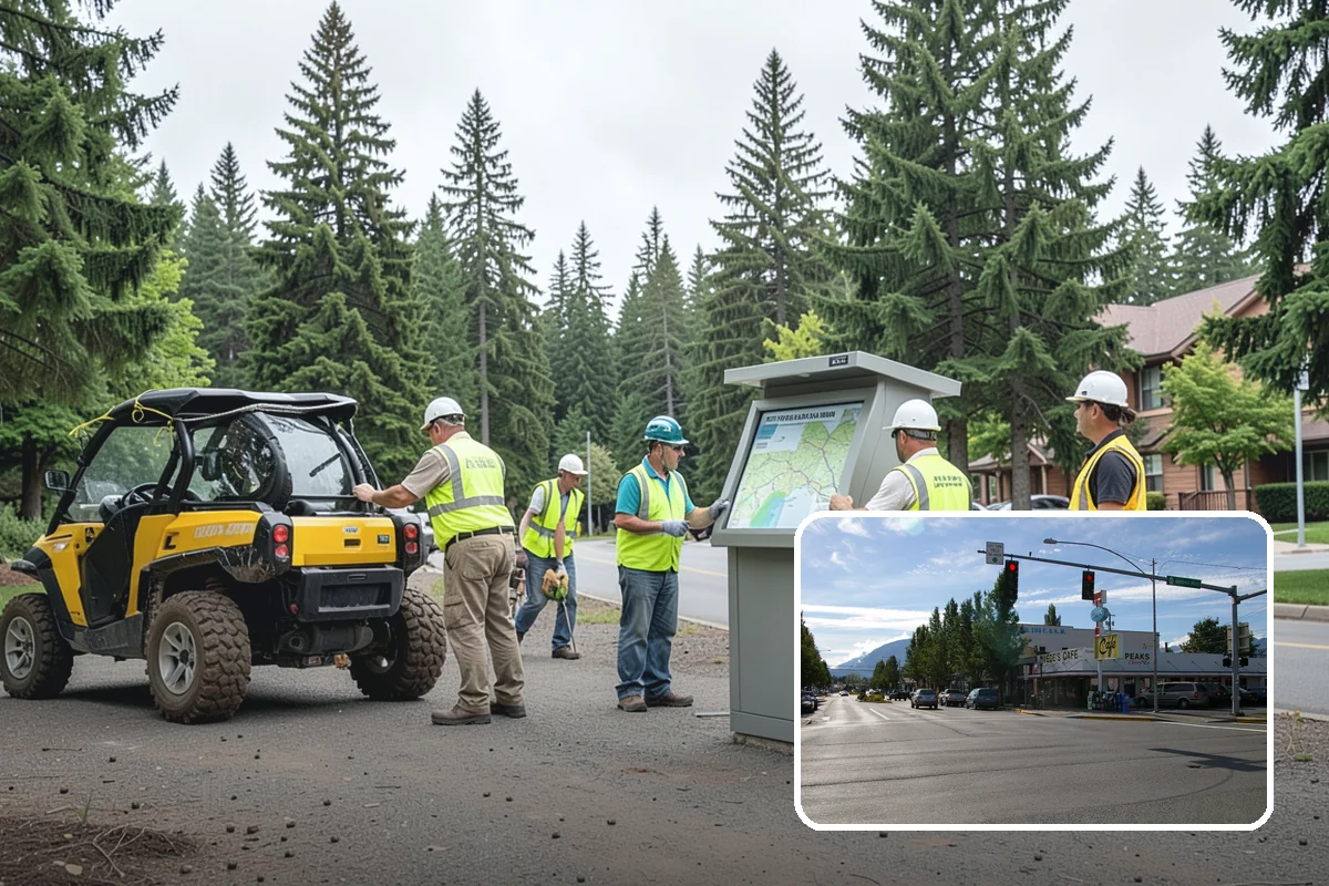 Parking Lot Lighting in North Bend, King County, WA - Improves safety and crime deterrence in public lots