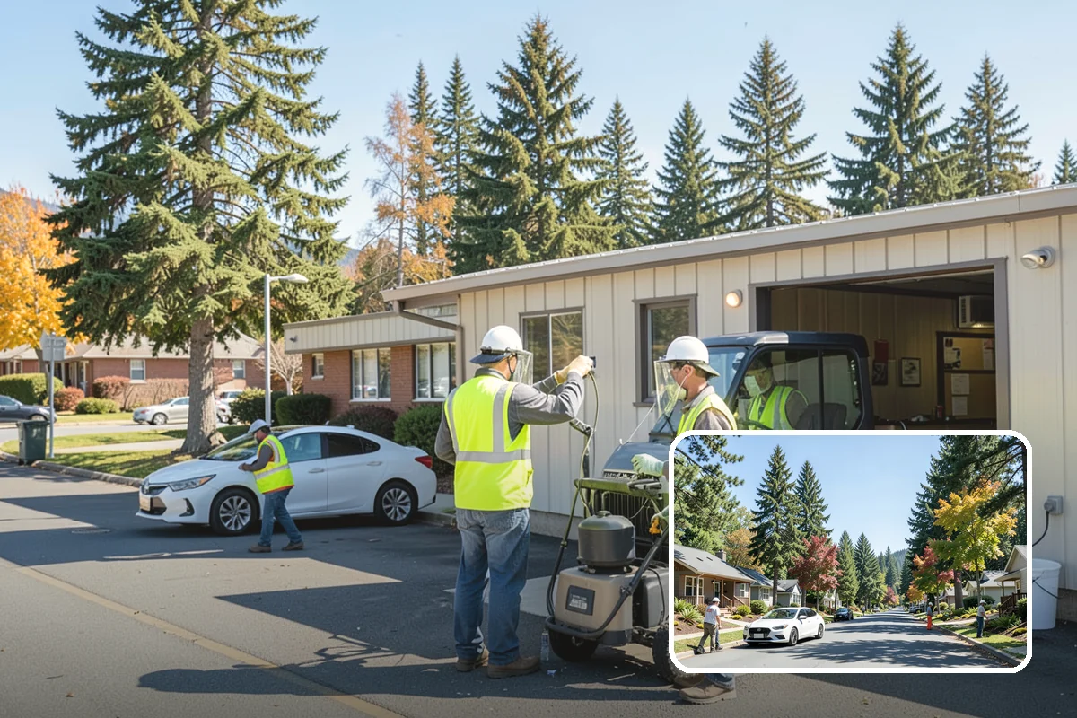 Parking Lot Lighting in Orting, Pierce County, WA - Improves safety and crime deterrence in public lots