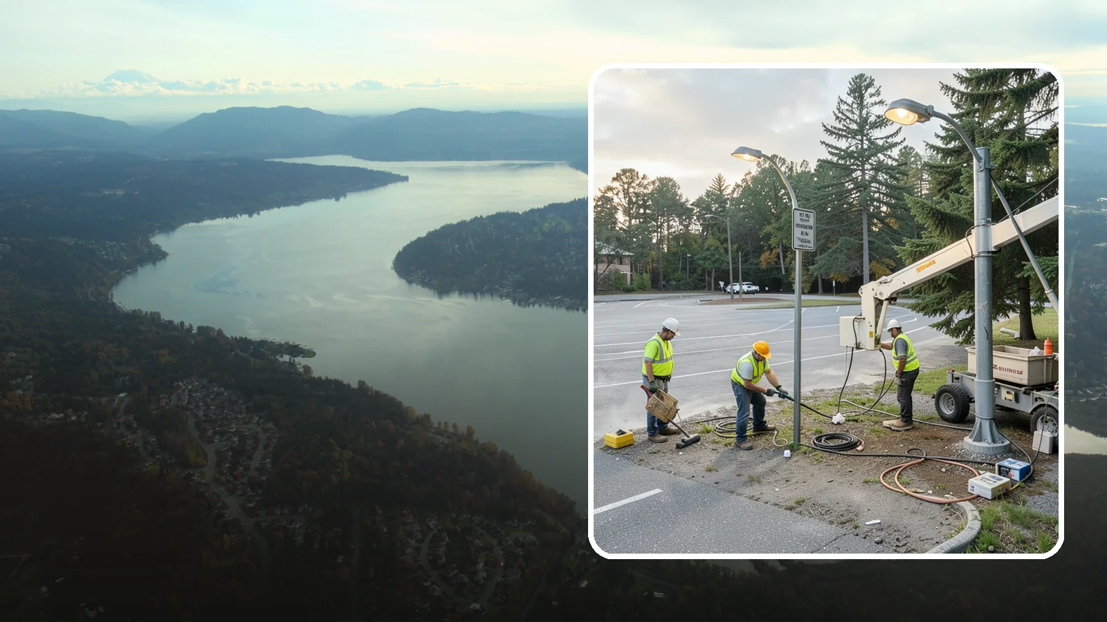 Parking Lot Lighting in Sammamish, King County, WA - Maintenance and repair of pole-mounted parking lot lighting at public facilities and transit sites.
