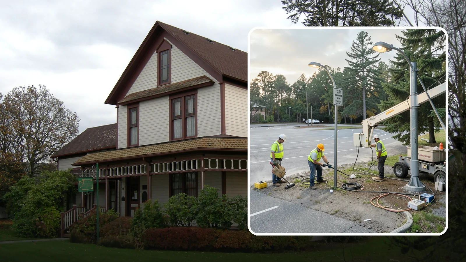 Parking Lot Lighting in Sumner, Pierce County, WA - Maintenance and repair of pole-mounted parking lot lighting at public facilities and transit sites.