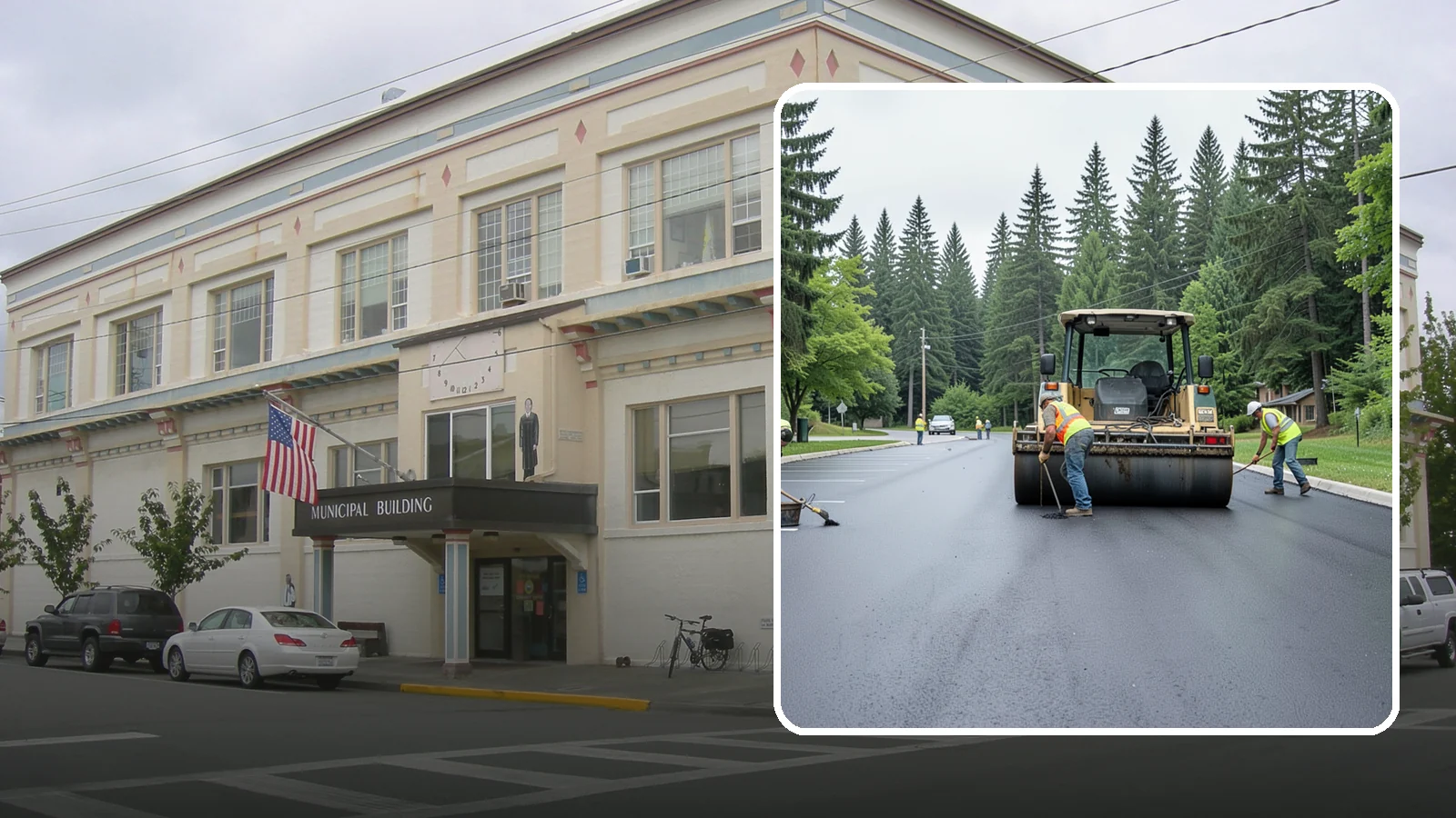 Parking Lot Paving in Anacortes, Skagit County, WA - Full-depth and overlay paving for municipal parking lots at facilities, parks, and transit sites.
