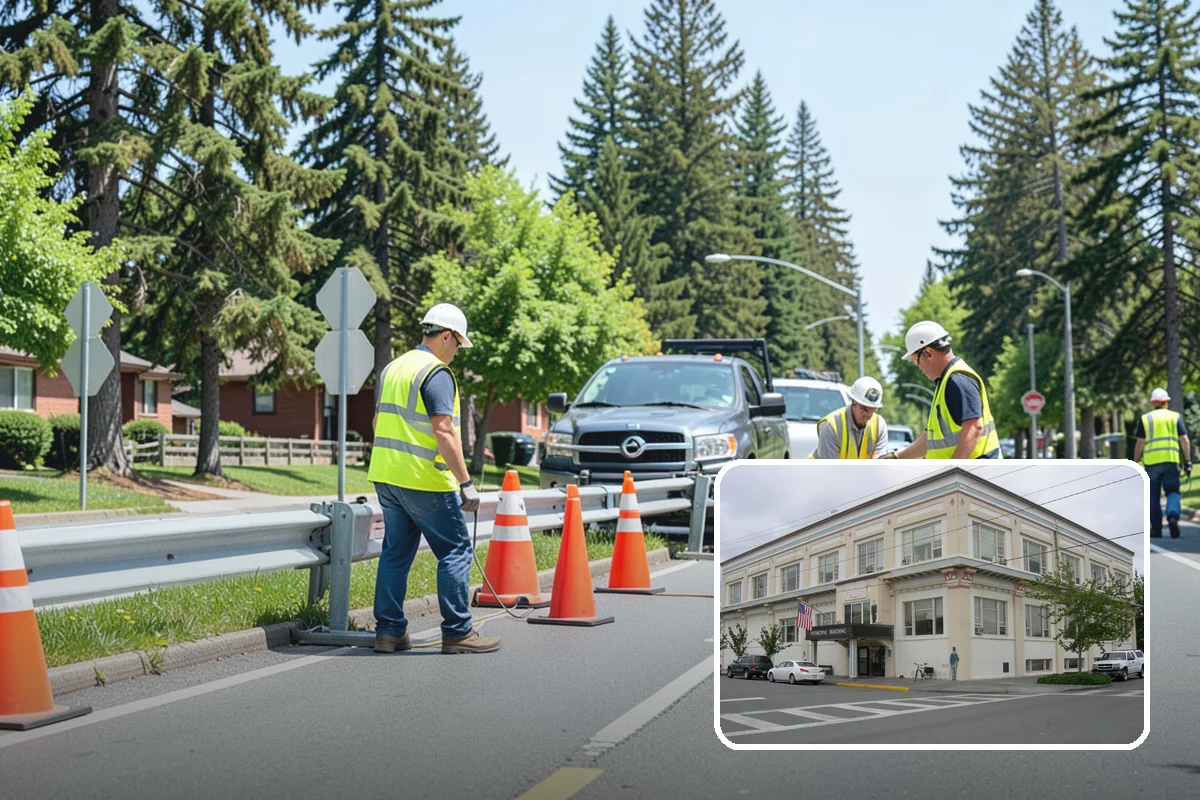Parking Lot Paving in Anacortes, Skagit County, WA - Engineered section sized to actual lot traffic