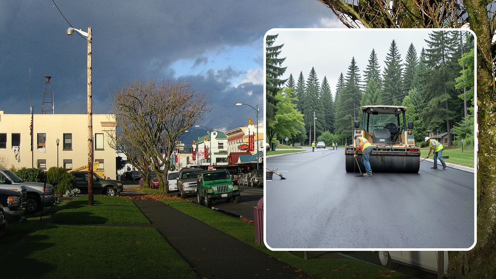 Parking Lot Paving in Arlington, Snohomish County, WA - Full-depth and overlay paving for municipal parking lots at facilities, parks, and transit sites.