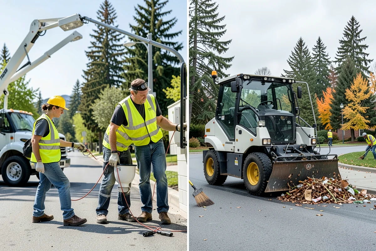Parking Lot Paving in Arlington, Snohomish County, WA - Grade and build the base to the design section