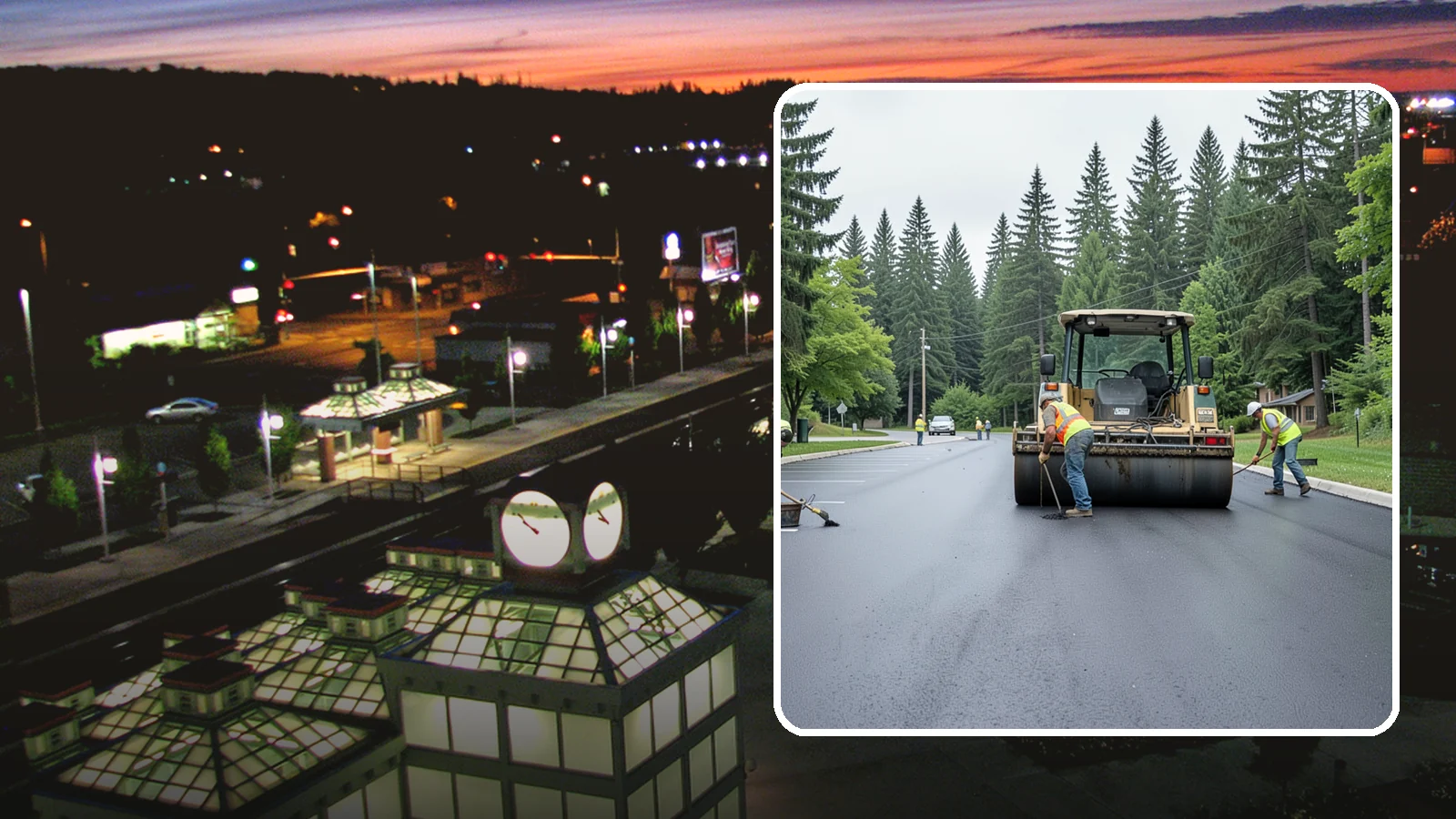 Parking Lot Paving in Auburn, King County, WA - Full-depth and overlay paving for municipal parking lots at facilities, parks, and transit sites.