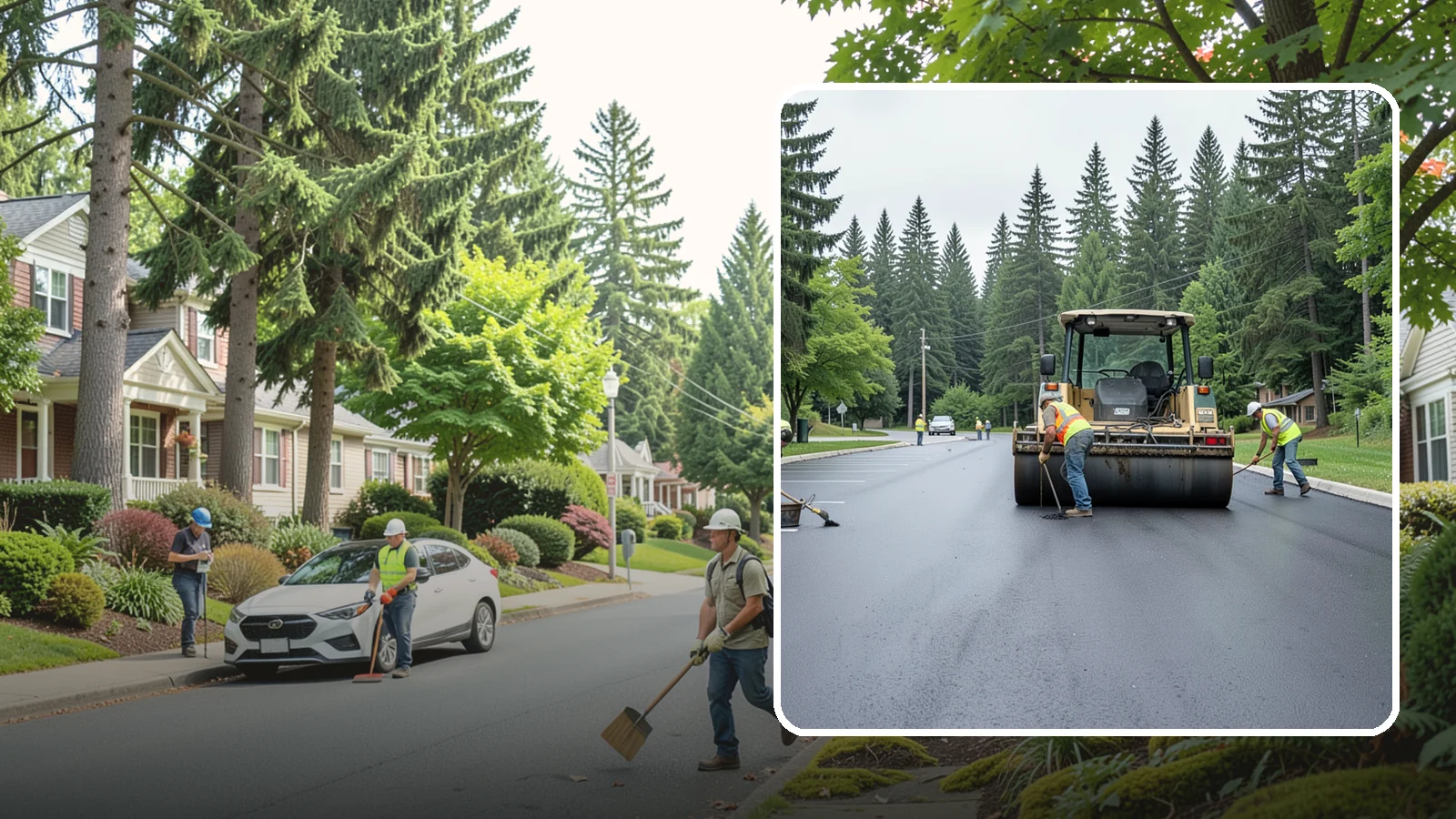 Parking Lot Paving in Beaux Arts Village, King County, WA - Full-depth and overlay paving for municipal parking lots at facilities, parks, and transit sites.
