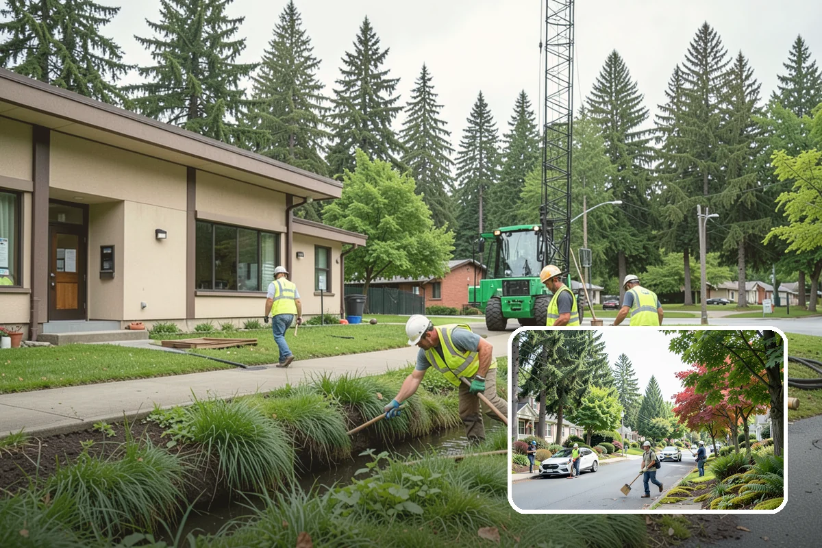 Parking Lot Paving in Beaux Arts Village, King County, WA - Engineered section sized to actual lot traffic