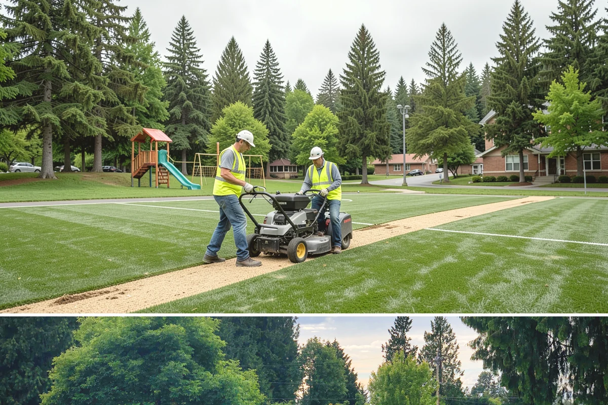 Parking Lot Paving in Bonney Lake, Pierce County, WA - Lot paving is scheduled in summer to secure the dry, warm weather that quality compaction requires.