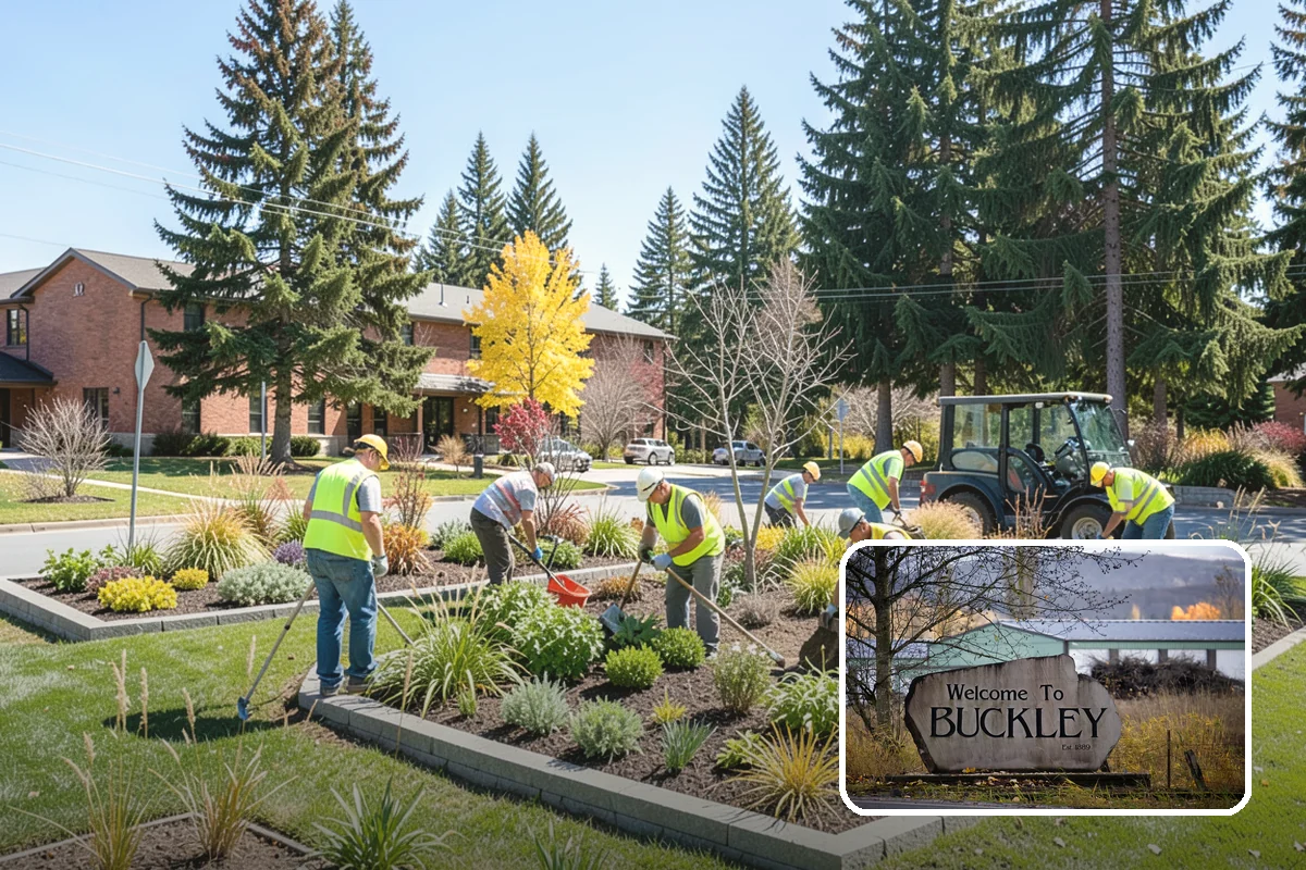 Parking Lot Paving in Buckley, Pierce County, WA - Engineered section sized to actual lot traffic