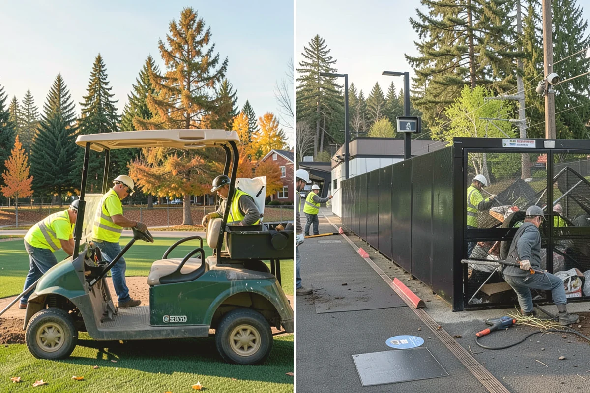 Parking Lot Paving in Burien, King County, WA - Grade and build the base to the design section