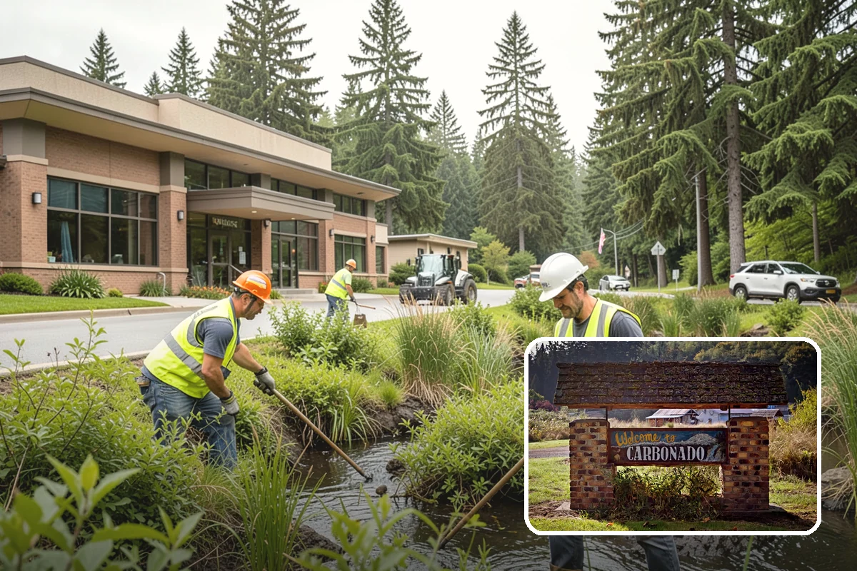 Parking Lot Paving in Carbonado, Pierce County, WA - Engineered section sized to actual lot traffic