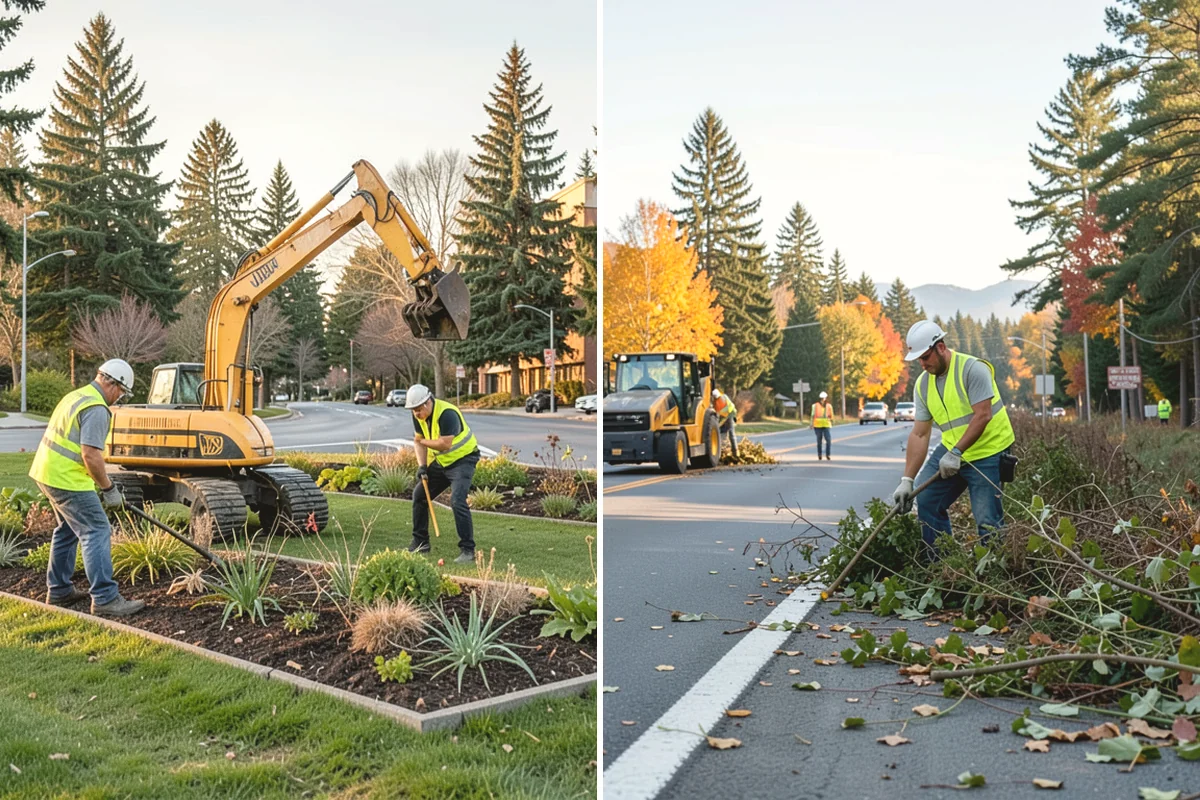 Parking Lot Paving in Carnation, King County, WA - Grade and build the base to the design section