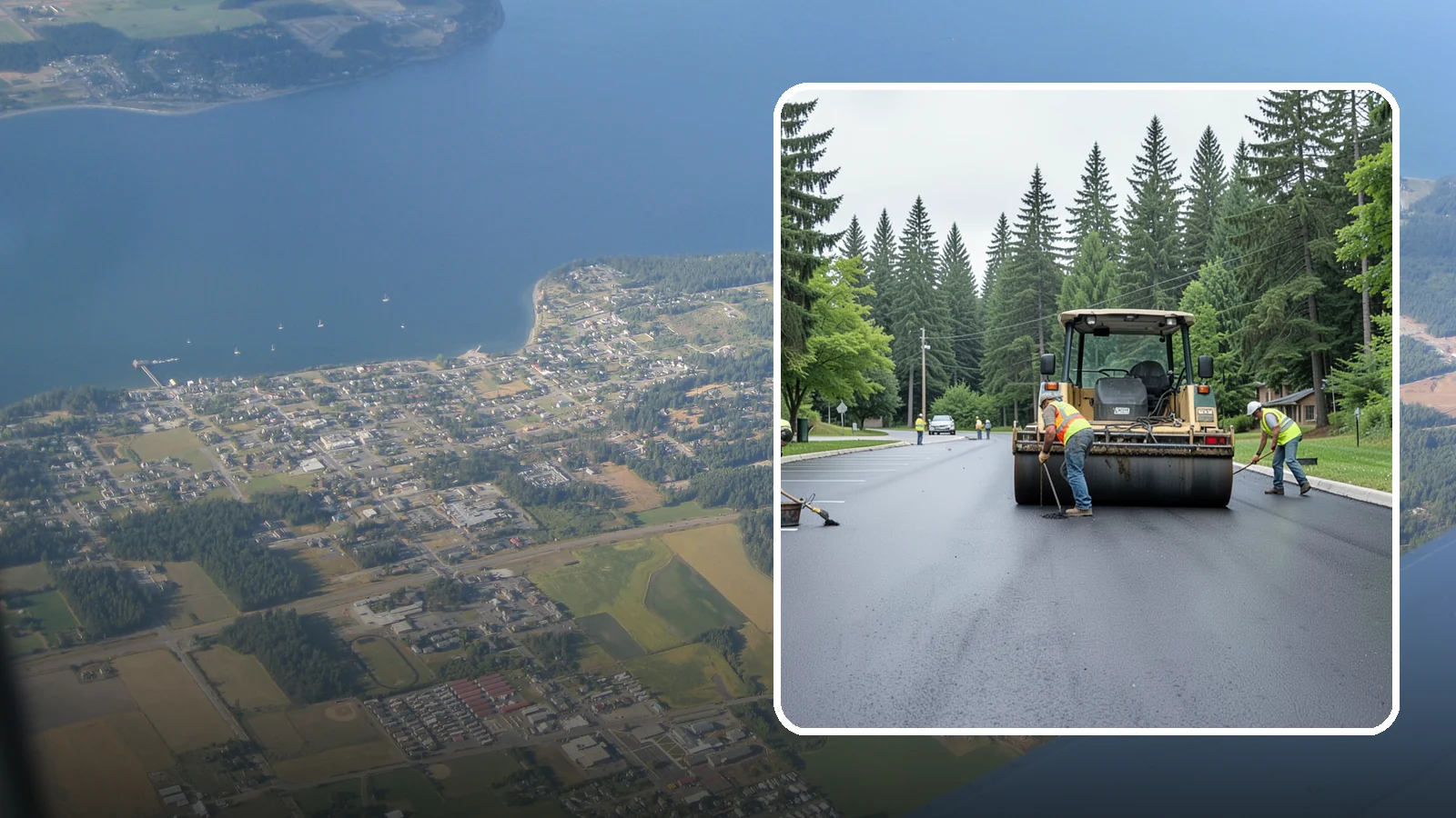Parking Lot Paving in Coupeville, Island County, WA - Full-depth and overlay paving for municipal parking lots at facilities, parks, and transit sites.