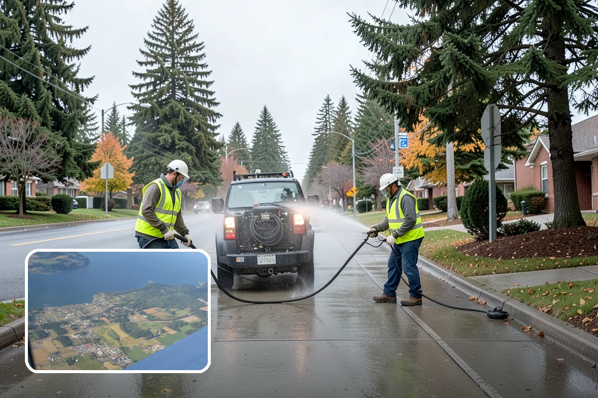 Parking Lot Paving in Coupeville, Island County, WA - Engineered section sized to actual lot traffic