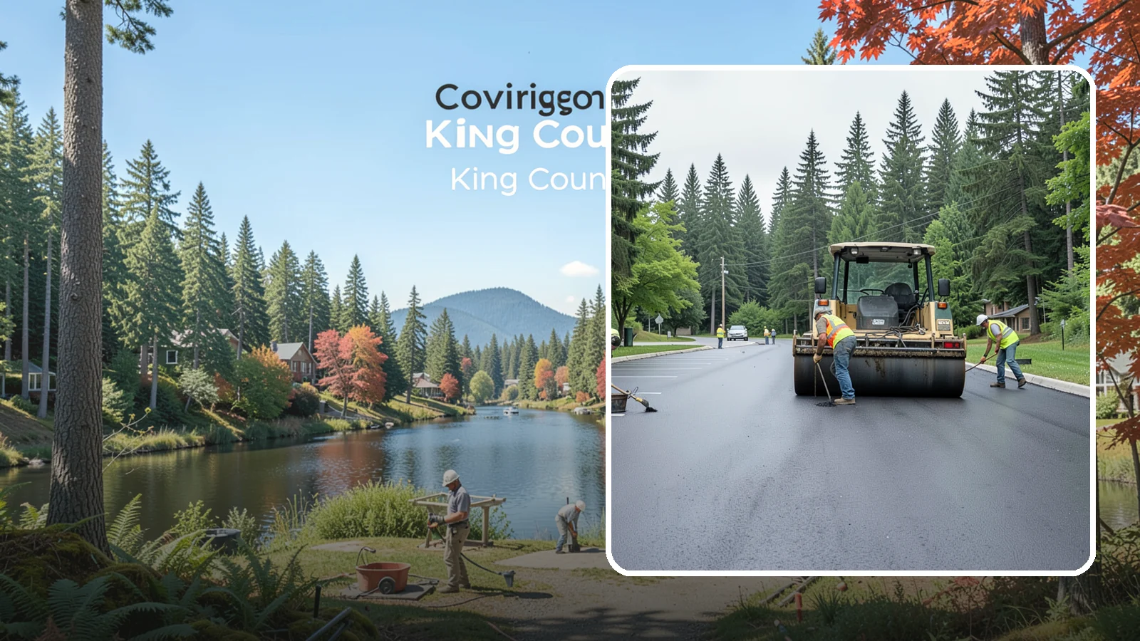 Parking Lot Paving in Covington, King County, WA - Full-depth and overlay paving for municipal parking lots at facilities, parks, and transit sites.
