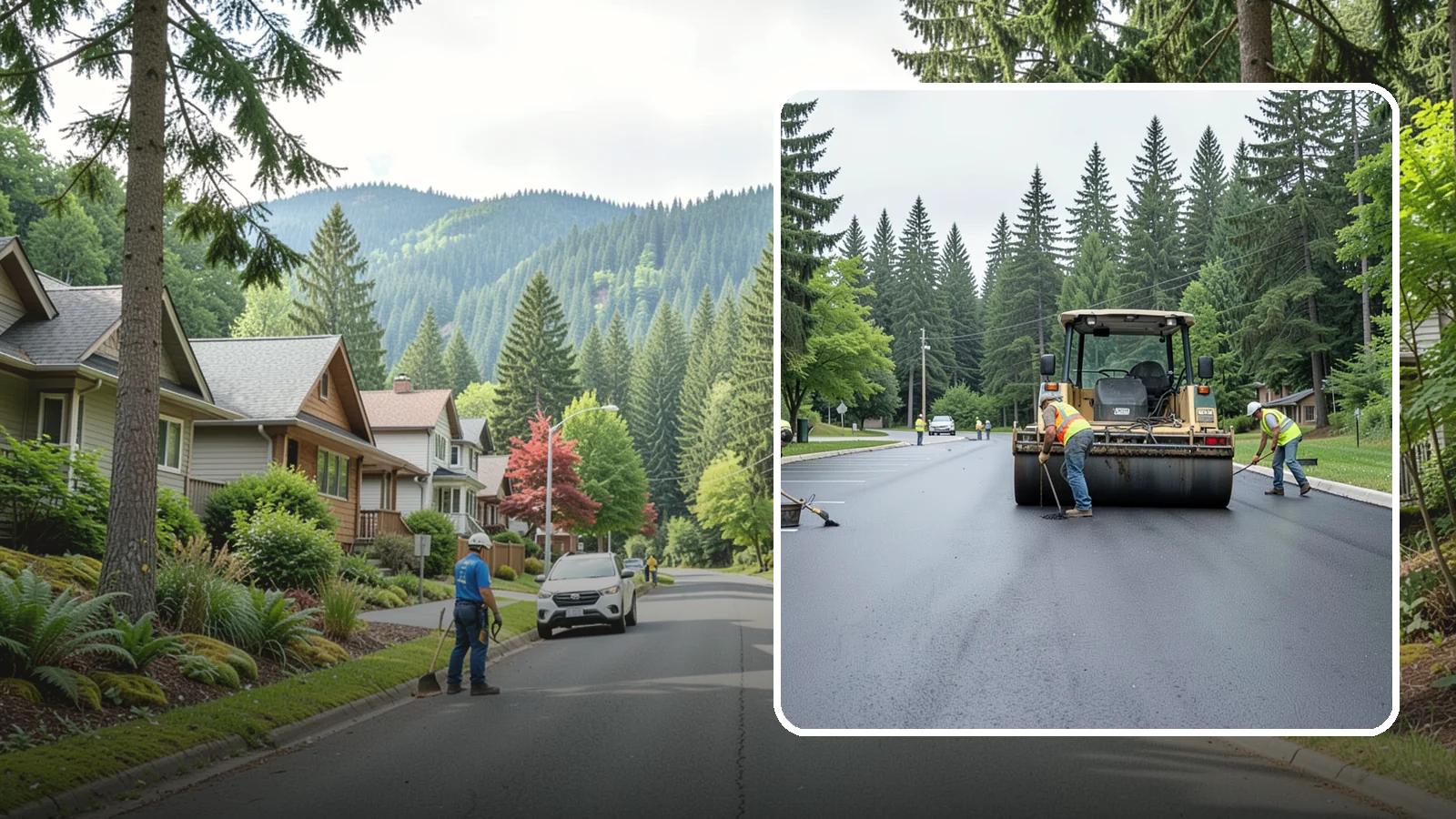 Parking Lot Paving in Darrington, Snohomish County, WA - Full-depth and overlay paving for municipal parking lots at facilities, parks, and transit sites.