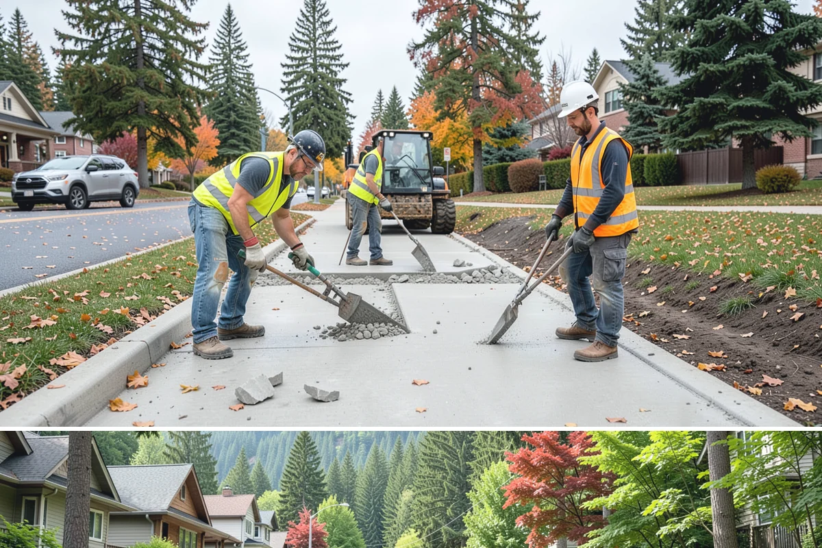 Parking Lot Paving in Darrington, Snohomish County, WA - Lot paving is scheduled in summer to secure the dry, warm weather that quality compaction requires.